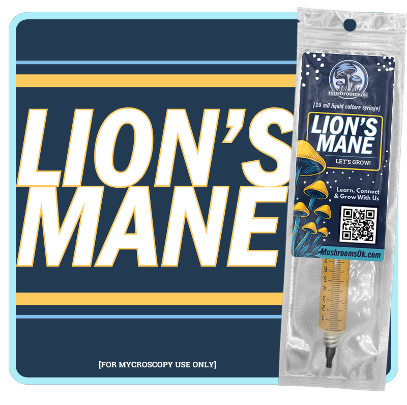 Mushrooms Ok Lions Mane Liquid Culture