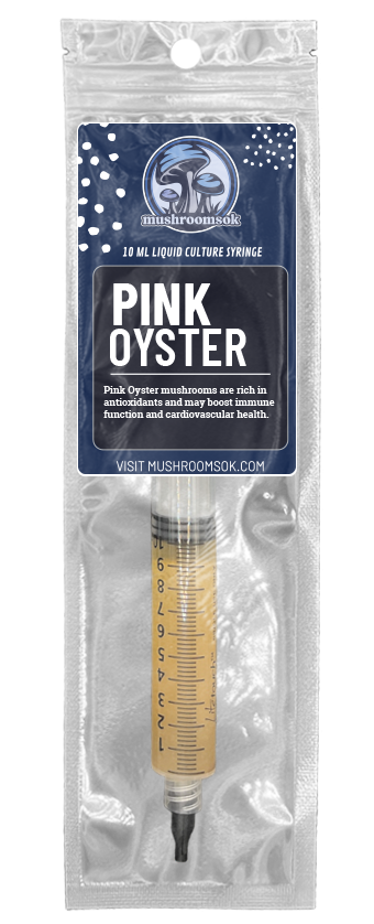 Gourmet Pink Oyster Culture 10mL Syringe