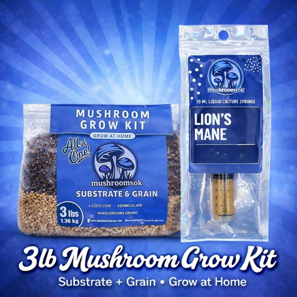 Mushrooms Ok 3lb All In One Grow Kit